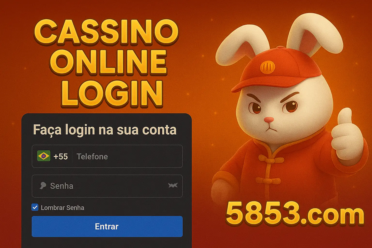 Não Perca tempo, o rRgistro na site 5853